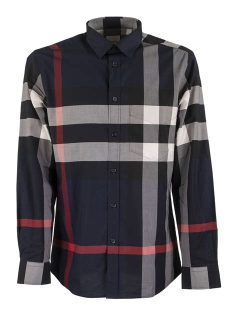burberry chemise bleu